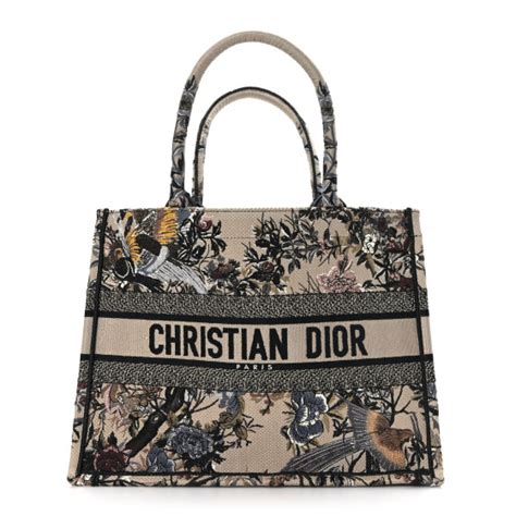 dior jardin d'hiver print|CHRISTIAN DIOR Canvas Embroidered Jardin D'Hiver Medium .